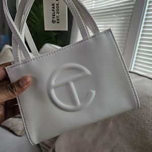 Telfar Small Shopping Bag - White